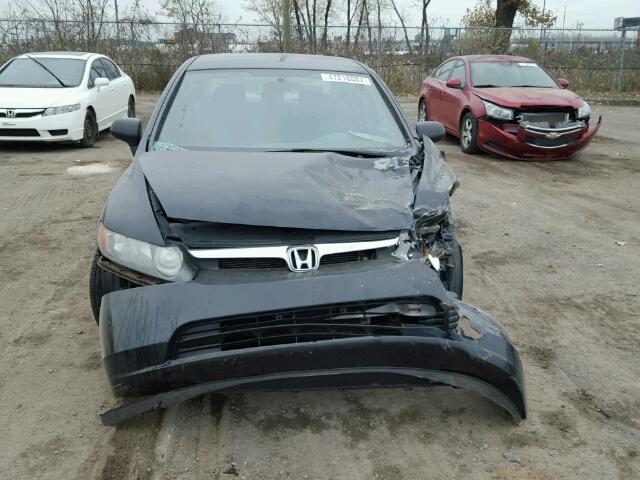 2HGFA16418H123998 - 2008 HONDA CIVIC DX-G BLACK photo 9