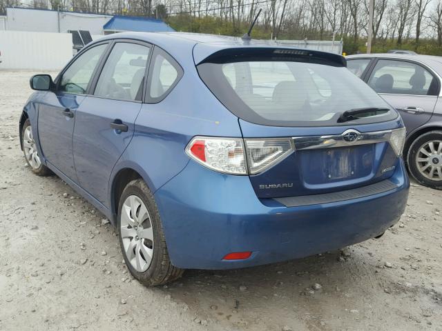 JF1GH61698H835806 - 2008 SUBARU IMPREZA 2. BLUE photo 3