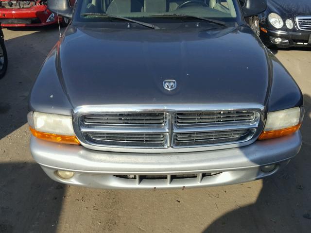 1D7HL42X03S333826 - 2003 DODGE DAKOTA SLT GRAY photo 7