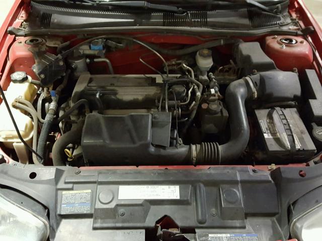 1G1JC52F047200392 - 2004 CHEVROLET CAVALIER RED photo 7