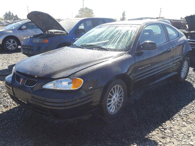 1G2NG12E3YM742675 - 2000 PONTIAC GRAND AM S შავი ფოტო 2