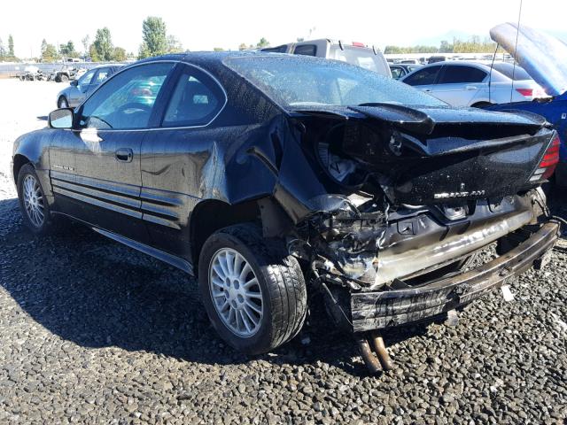 1G2NG12E3YM742675 - 2000 PONTIAC GRAND AM S შავი ფოტო 3