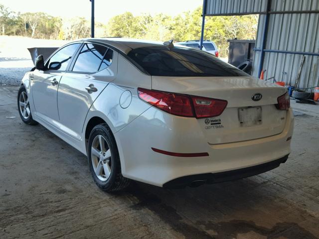 KNAGM4A7XF5548151 - 2015 KIA OPTIMA LX WHITE photo 3