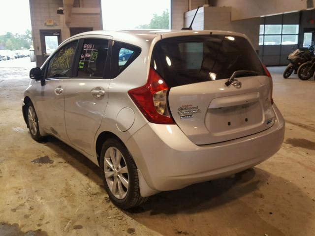 3N1CE2CP8EL367230 - 2014 NISSAN VERSA NOTE SILVER photo 3