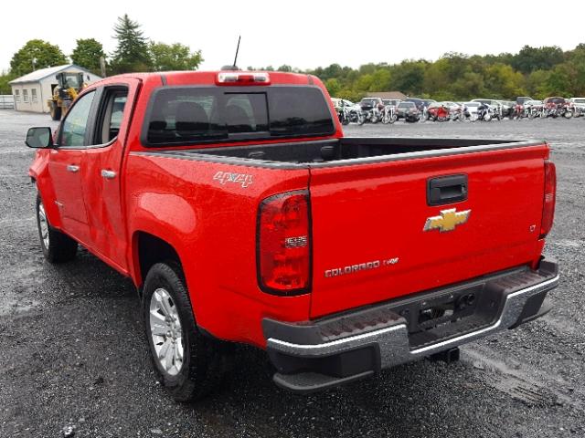 1GCGTCENXJ1145795 - 2018 CHEVROLET COLORADO L RED photo 3