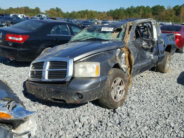 1D7HE48P27S164657 - 2007 DODGE DAKOTA QUA GRAY photo 2