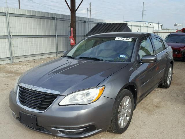 1C3CCBAB3CN190873 - 2012 CHRYSLER 200 LX GRAY photo 2