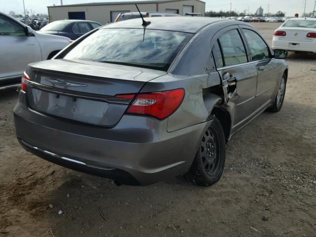 1C3CCBAB3CN190873 - 2012 CHRYSLER 200 LX GRAY photo 4