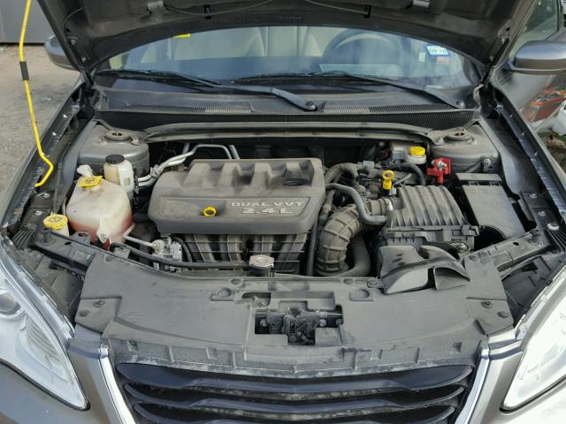 1C3CCBAB3CN190873 - 2012 CHRYSLER 200 LX GRAY photo 7