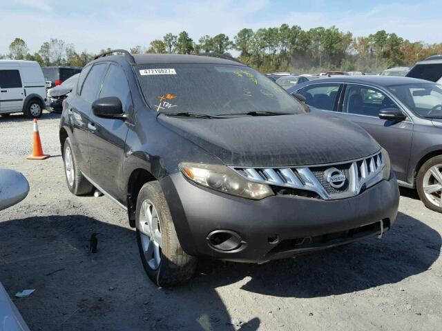 JN8AZ18U79W001054 - 2009 NISSAN MURANO S BLACK photo 1