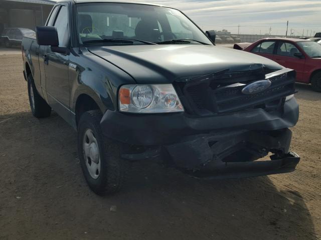 1FTRF12257NA03290 - 2007 FORD F150 BLACK photo 1