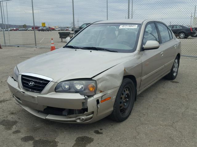 KMHDN46D76U264544 - 2006 HYUNDAI ELANTRA GL BEIGE photo 2