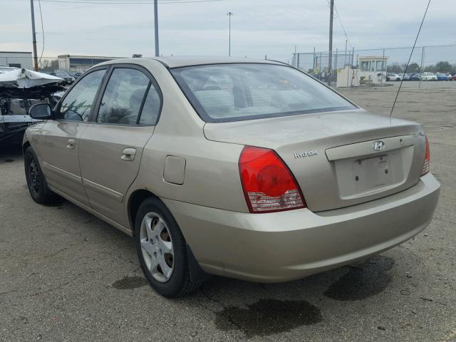 KMHDN46D76U264544 - 2006 HYUNDAI ELANTRA GL BEIGE photo 3