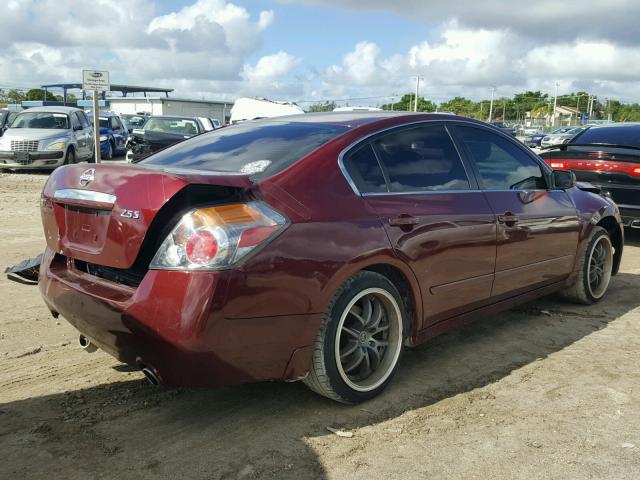 1N4AL2AP9CC164925 - 2012 NISSAN ALTIMA BAS MAROON photo 4