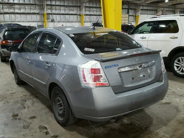 3N1AB6AP7BL664320 - 2011 NISSAN SENTRA 2.0 GRAY photo 3