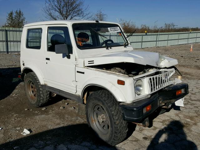 JS4JC51VXH4134681 - 1987 SUZUKI SAMURAI WHITE photo 1