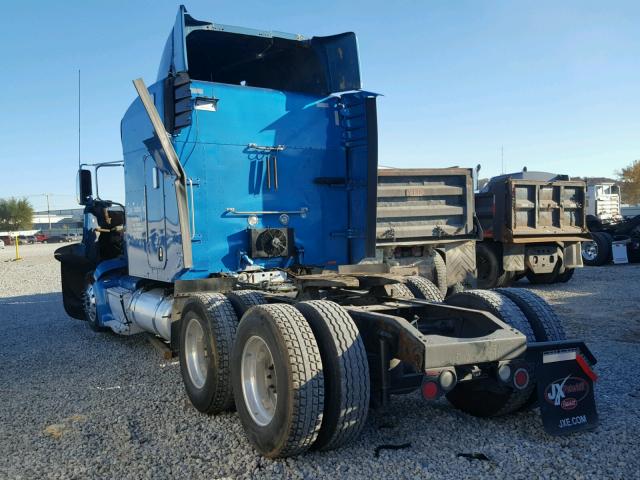 1XPHD49X2AD797312 - 2010 PETERBILT 386 BLUE photo 3