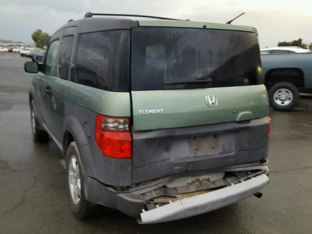 5J6YH28584L004769 - 2004 HONDA ELEMENT EX GREEN photo 3