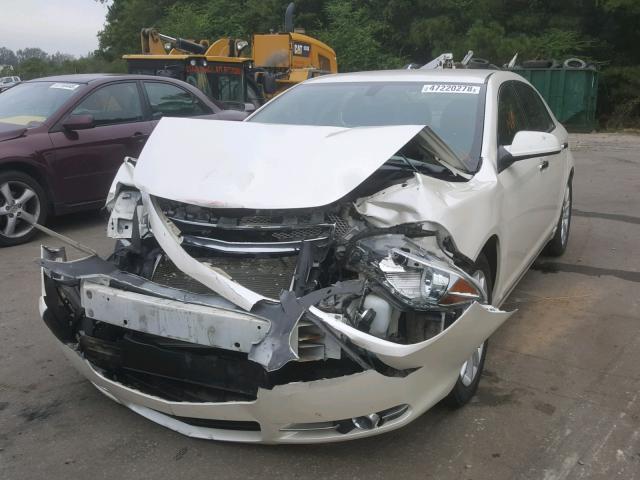 1G1ZE5EU7BF306560 - 2011 CHEVROLET MALIBU LTZ 奶油色 照片 2