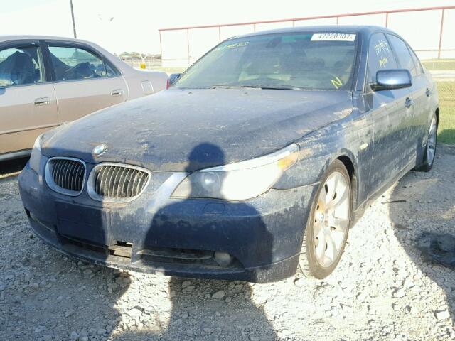 WBANB33594B113848 - 2004 BMW 545 I BLUE photo 2