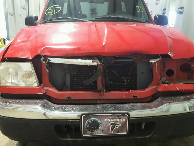 1FTYR10D65PA48330 - 2005 FORD RANGER RED photo 9