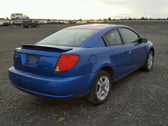 1G8AW12F54Z164785 - 2004 SATURN ION LEVEL BLUE photo 4