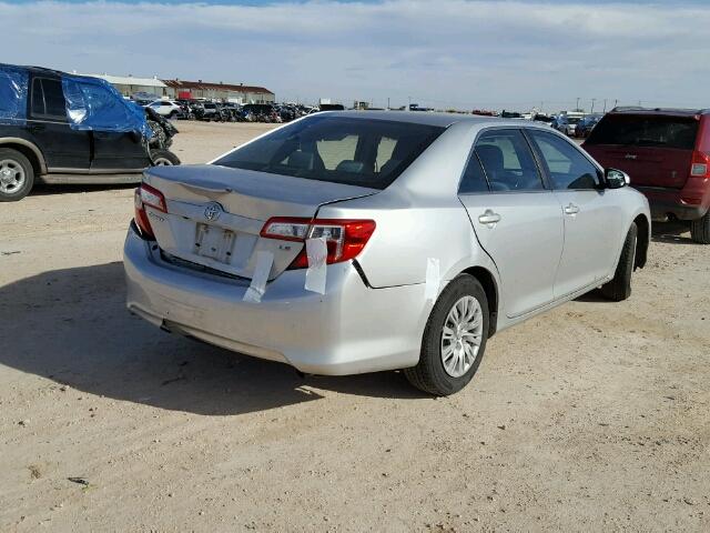 4T4BF1FK5ER407528 - 2014 TOYOTA CAMRY L SILVER photo 4