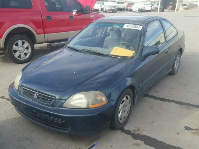 1HGEJ8148TL000786 - 1996 HONDA CIVIC EX 绿色 照片 2