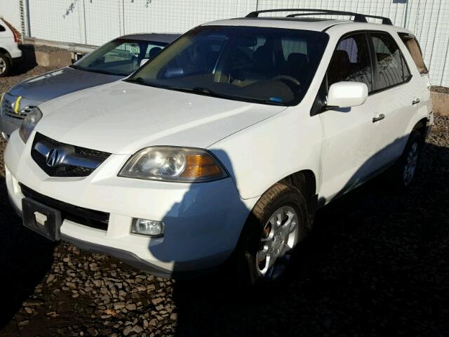 2HNYD18885H501156 - 2005 ACURA MDX TOURIN WHITE photo 2