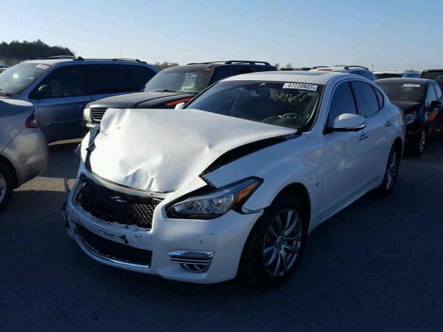 JN1BY1AR7HM770675 - 2017 INFINITI Q70 3.7 WHITE photo 2