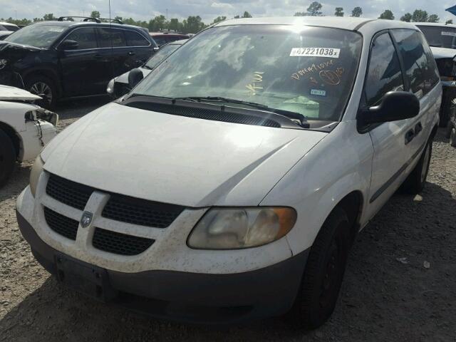 1B4GP15B52B563043 - 2002 DODGE CARAVAN EC WHITE photo 2