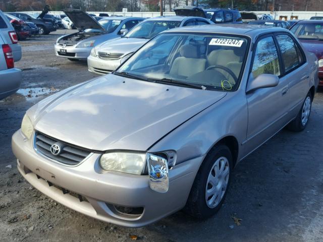 2T1BR12E12C573365 - 2002 TOYOTA COROLLA CE TAN photo 2