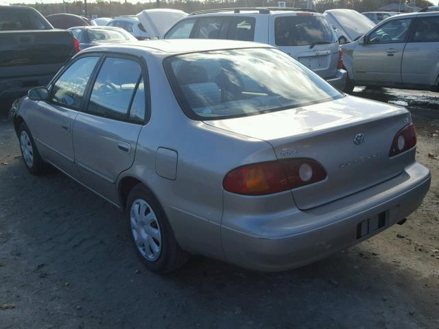 2T1BR12E12C573365 - 2002 TOYOTA COROLLA CE TAN photo 3