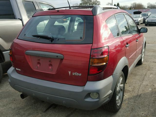 5Y2SL62863Z460589 - 2003 PONTIAC VIBE MAROON photo 4