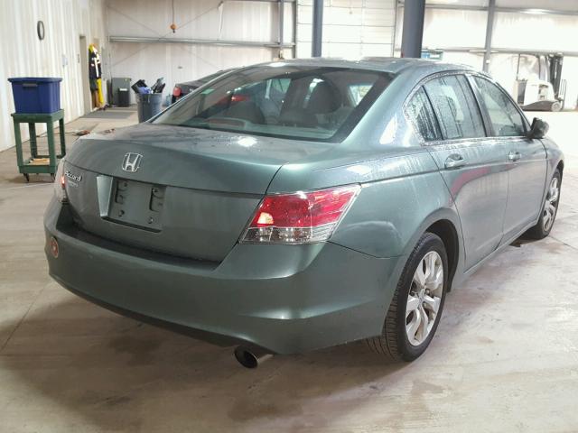 1HGCP26738A088526 - 2008 HONDA ACCORD EX GREEN photo 4