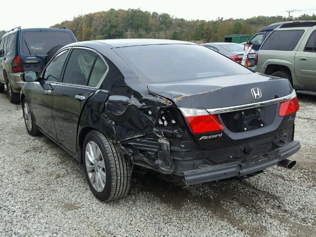 1HGCR2F74EA214785 - 2014 HONDA ACCORD EX BLACK photo 3