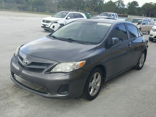 5YFBU4EE8CP066587 - 2012 TOYOTA COROLLA BA GRAY photo 2