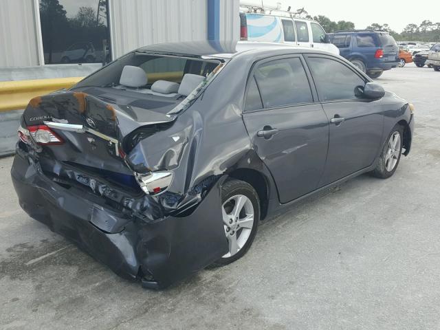 5YFBU4EE8CP066587 - 2012 TOYOTA COROLLA BA GRAY photo 4