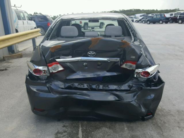5YFBU4EE8CP066587 - 2012 TOYOTA COROLLA BA GRAY photo 9