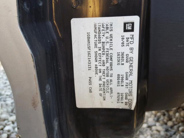 1G8AM15F16Z143131 - 2006 SATURN ION LEVEL SILVER photo 10