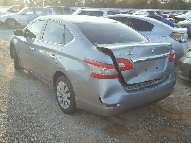 3N1AB7AP3EY228609 - 2014 NISSAN SENTRA S SILVER photo 3