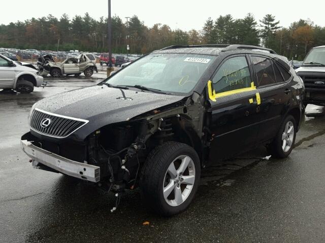 2T2GK31U07C023091 - 2007 LEXUS RX 350 BLACK photo 2