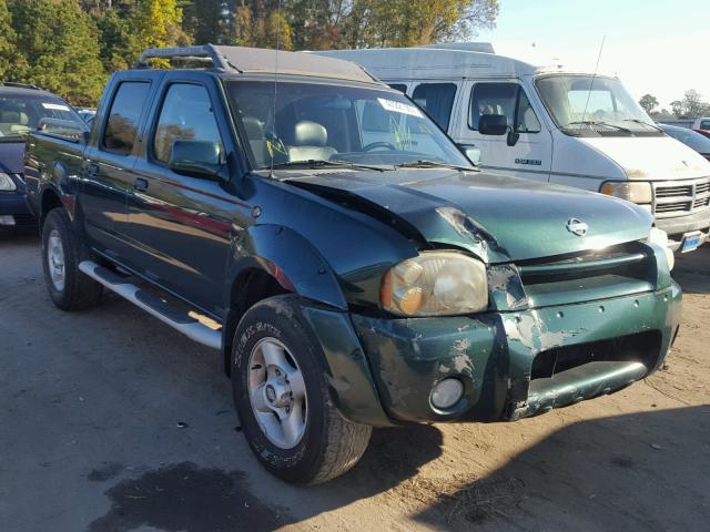 1N6ED27T91C308593 - 2001 NISSAN FRONTIER C GREEN photo 1