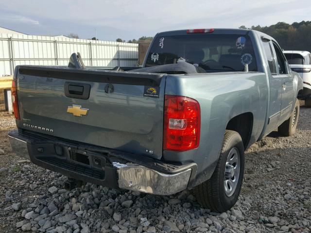 1GCSCREA4AZ169022 - 2010 CHEVROLET SILVERADO BLUE photo 4