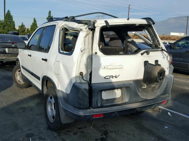 JHLRD68463C008096 - 2003 HONDA CR-V LX WHITE photo 3