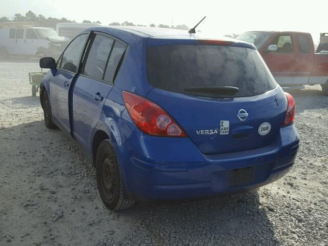 3N1BC13E69L380266 - 2009 NISSAN VERSA S BLUE photo 3