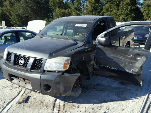 1N6AA06A65N502004 - 2005 NISSAN TITAN XE GRAY photo 2