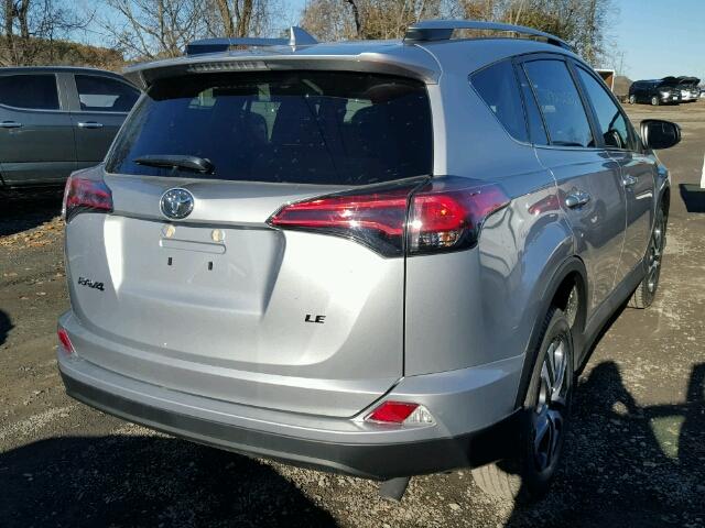 2T3ZFREVXHW367218 - 2017 TOYOTA RAV4 LE SILVER photo 4