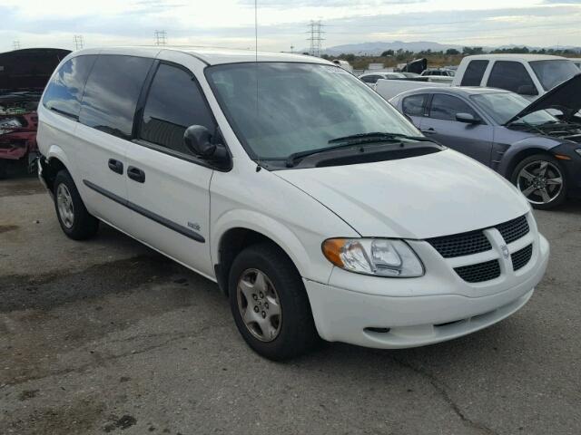 1D4GP24393B233011 - 2003 DODGE GRAND CARA WHITE photo 1