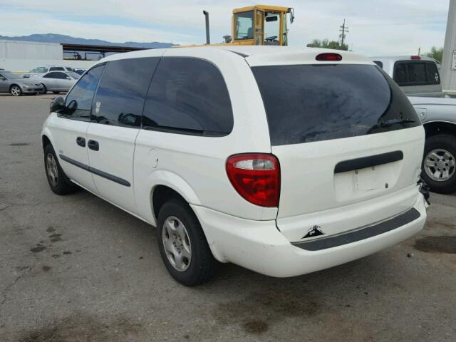 1D4GP24393B233011 - 2003 DODGE GRAND CARA WHITE photo 3